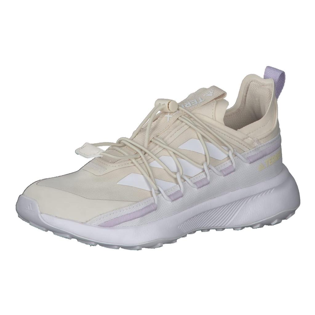 Adidas Terrex Voyager 21 Canvas Travel Hiking Wonder Tint Size Cm Shoes, LGJ29, Women's, White/Footwear White/Purple (FZ3337), 22.5