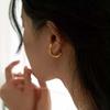 Vintage Gold Color Geometric Twisted Ear Clip Earring For Women Simple Without Piercing Cartilage Ear Cuff Jewelry Gifts