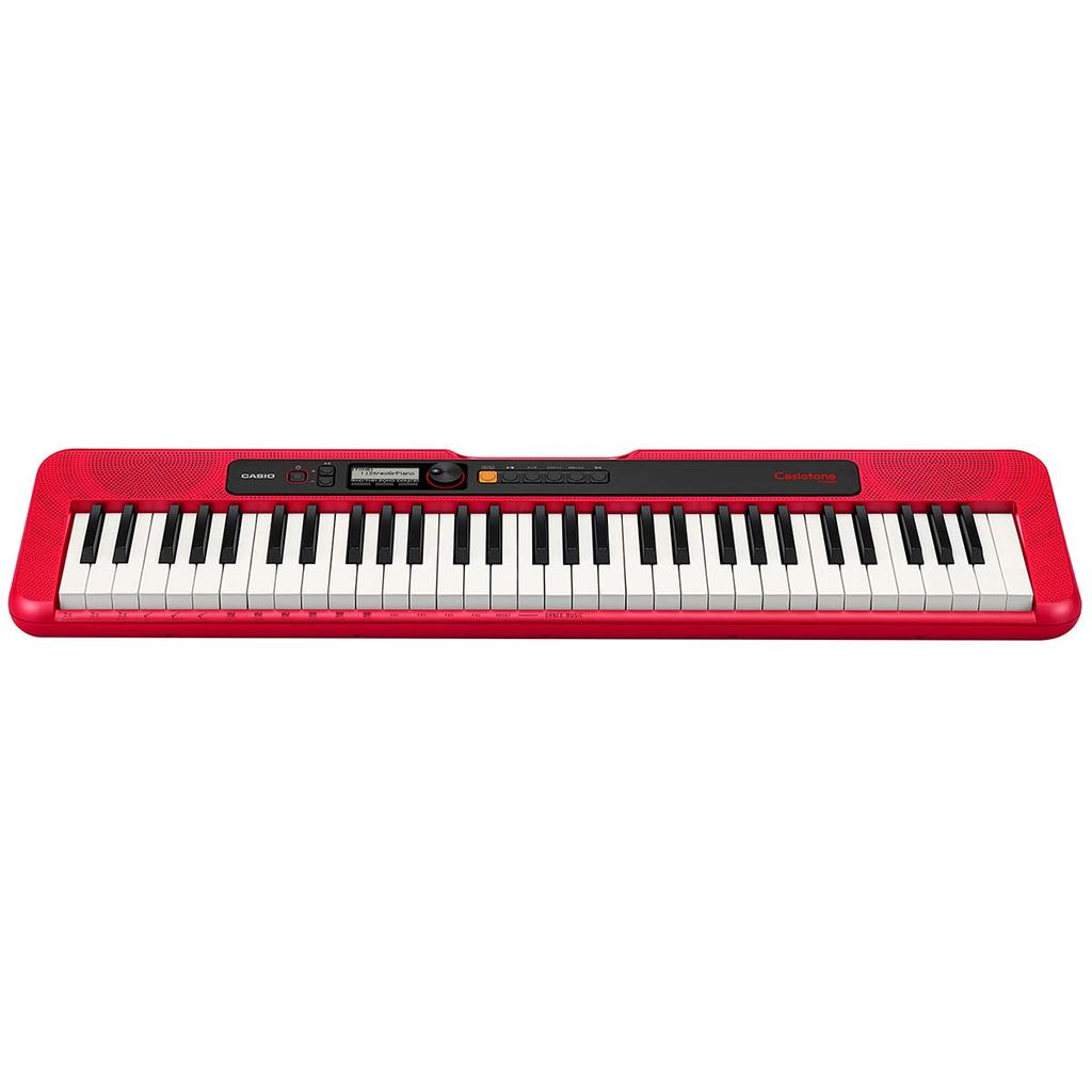 Casio Electronic Keyboard Casiotone 61 Keys Lightweight Compact Easy To Carry POP Design Dance Music Mode CT-S200RD (Red) &