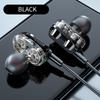 6D In-Ear Stereo High Bass Headphone In-Ear 3.5Mm Wired Earphones Metal Hifi Earpiece With Mic For Xiaomi Samsung Huawei Phones