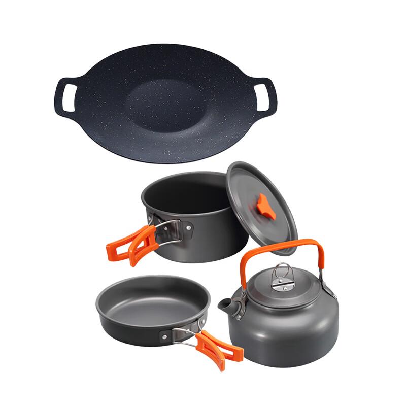 Huilingyang Outdoor Aluminum Cookware & Fry Pan Set