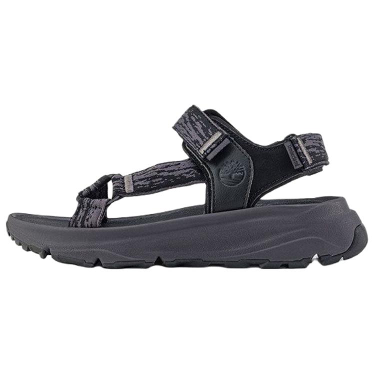 Timberland Women s Black Webbing Motion Dune Backstrap Sandals A41R8ETY 37.5