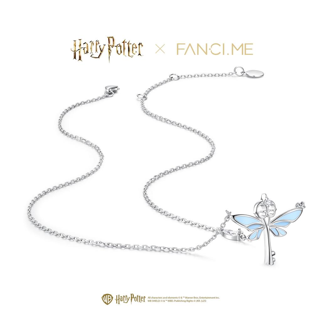 FANCIME x Harry Potter Official Collaboration Flying Key Necklace Glow-in-the-Dark Phosphorescent Sterling Silver Harry Potter Exclusive Box