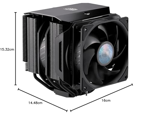 CoolerMaster MasterAir MA624 Stealth Dual Fan Air-Cooled CPU Cooler MAM-D6PS-314PK-R1 FN1569