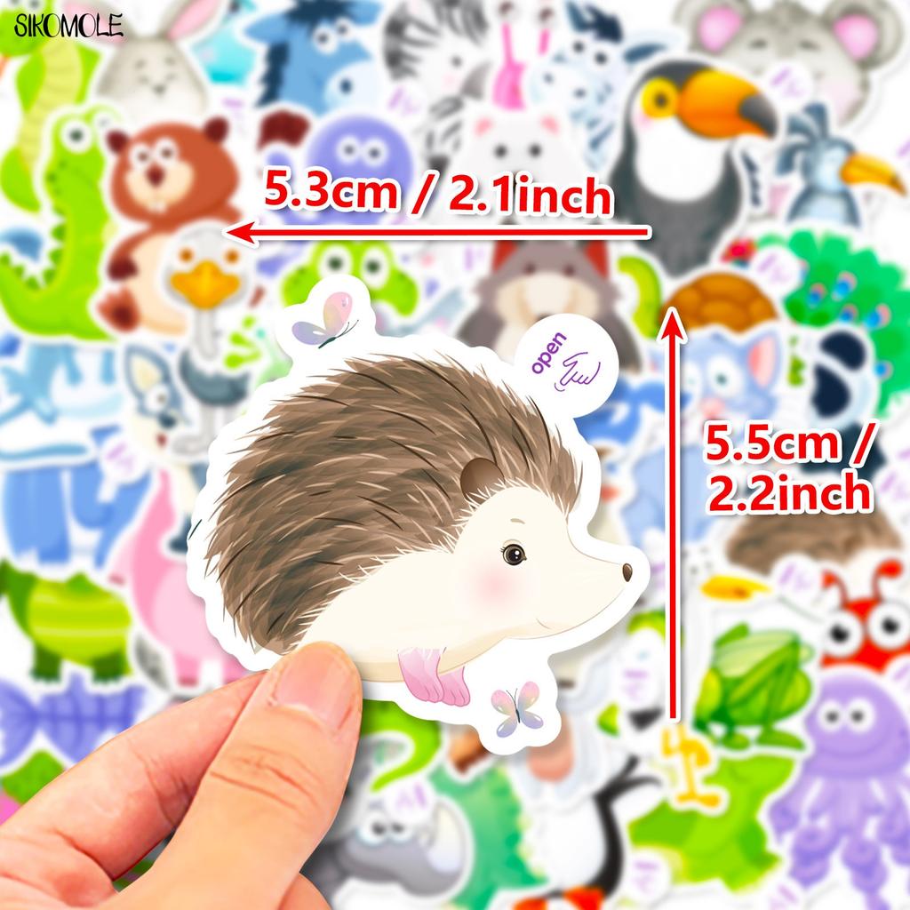 10 30 50Pcs Cartoon Cute Little Animals For Children Stickers Book Diy Skateboard Toy Guitar Luggage Decoration Graffiti Sticker