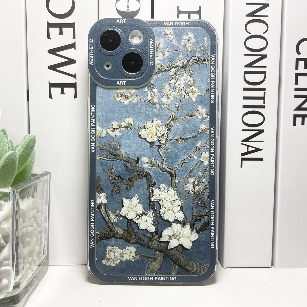 Van Gogh Art Aesthetic Phone Case For iPhone 16 15 14 13 12 11 Pro Max Mini X XS SE 7 8 Plus 16E Shockproof Soft Cover Fundas