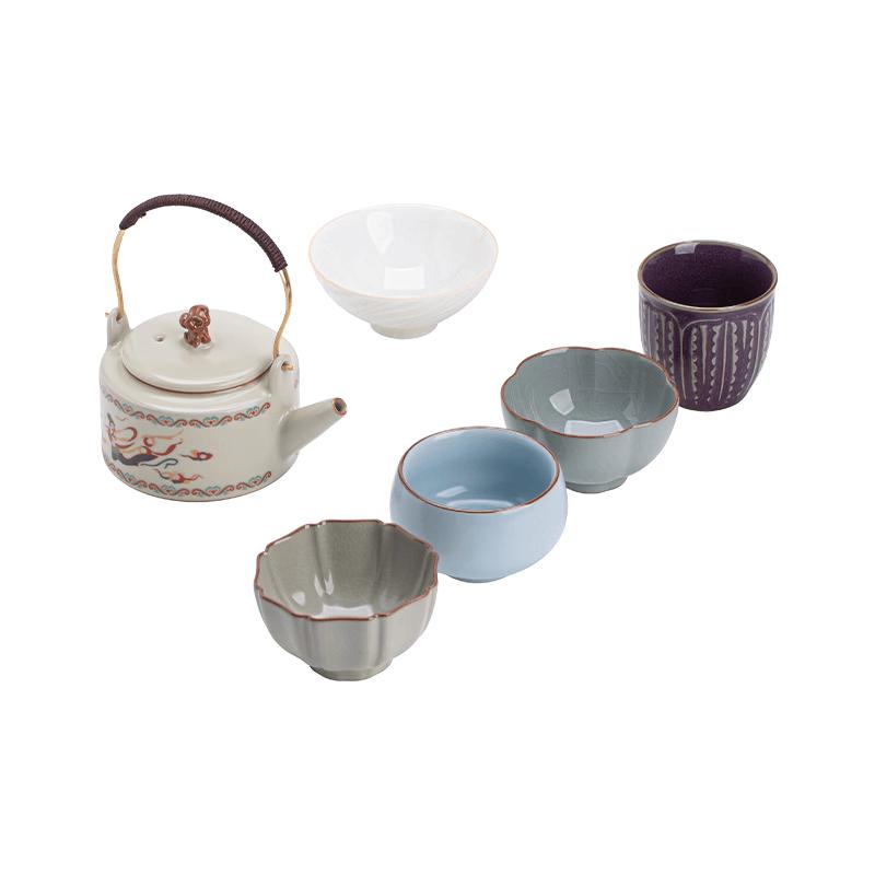 Su s Ceramic Dunhuang Aesthetics Kung Fu Tea Set