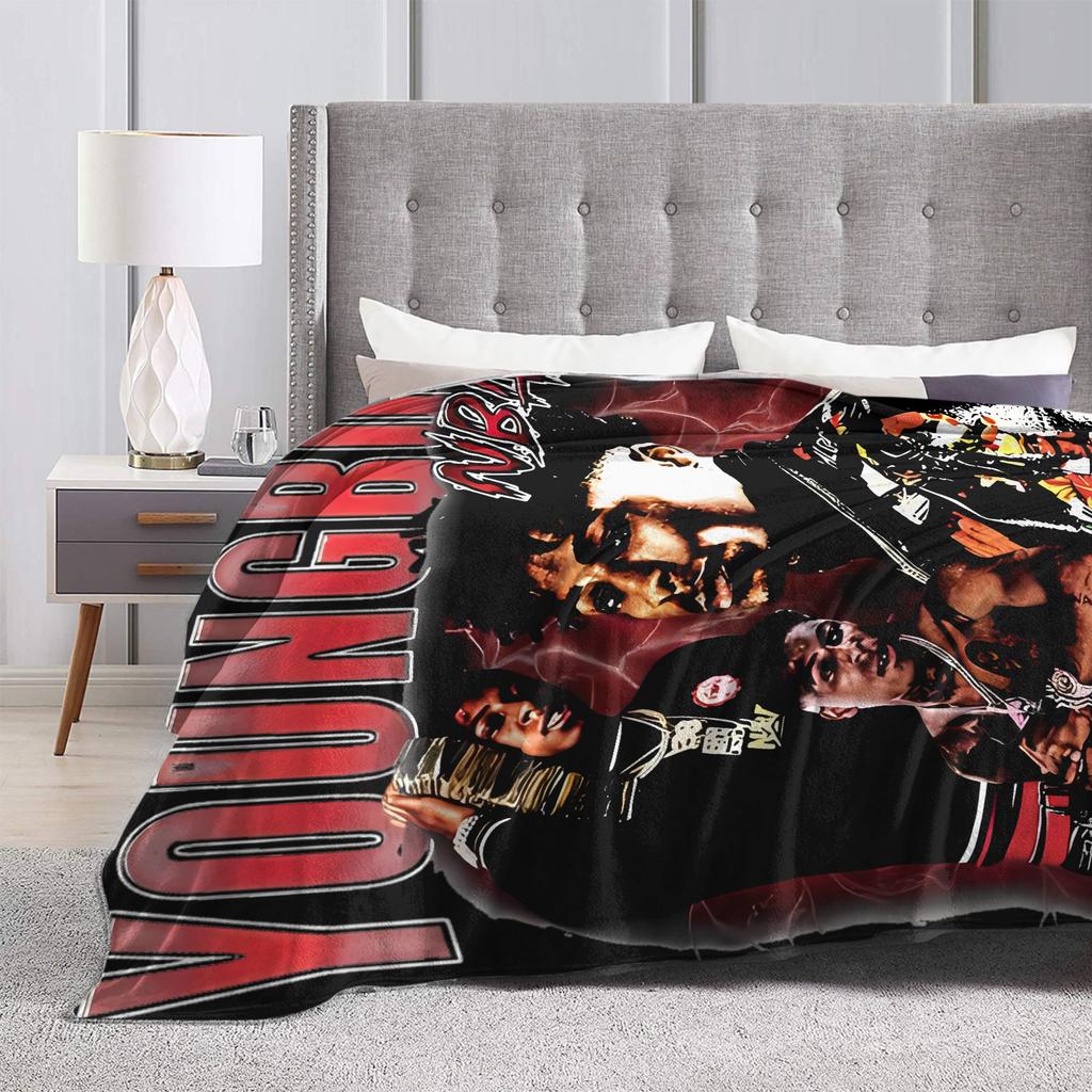 YoungBoy Never Broke Again Super Weiche Decken Camping Plüsch Überwurfdecke Neuheit Sofa Stuhl Flanell Bettdecke Schlafsofa Abdeckung