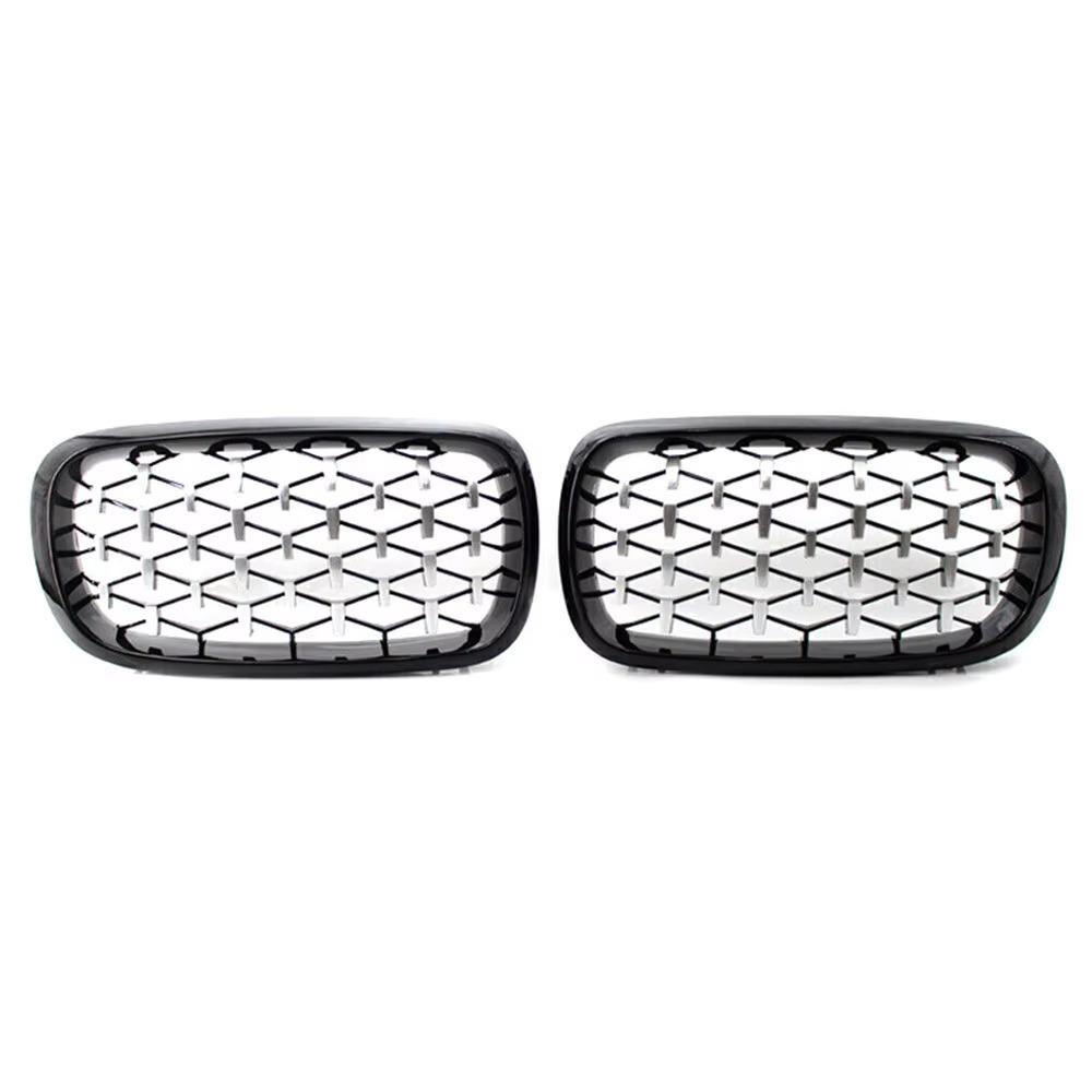 Compatible Black Kidney Grille for BMW X5/X6 F15/F16 (2014-2017).