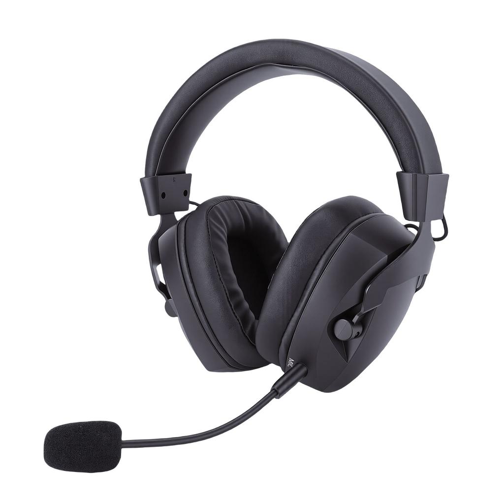 Wireless Gaming Headset Fit for Switch PC 2.4GHz Bluetooth 5.4 Headphones with Noise Canceling RGB Light 7.1 Surround