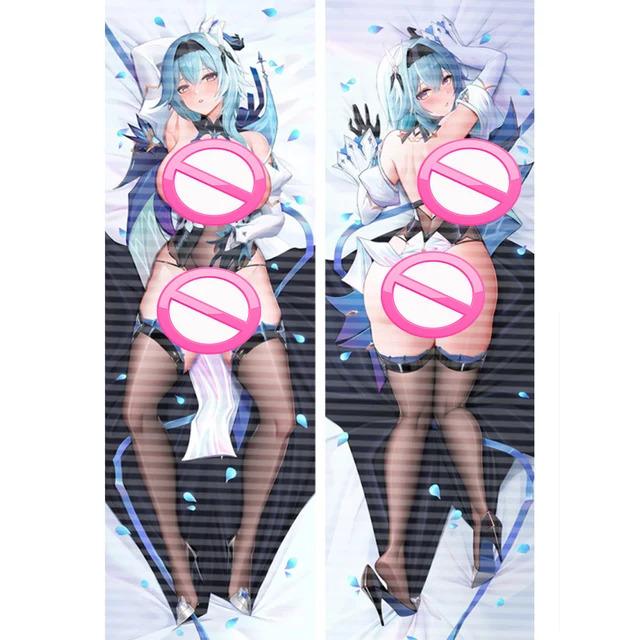 Genshin Impact Eula Dakimakura 2WAY Hing Body Case Anime Game Otaku Pillow Cushion Cover Xmas Gifts