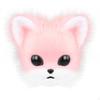 Wearable Vulpine Headpiece Furry SoftToy Canine Cosplay Animal Mask Pink White