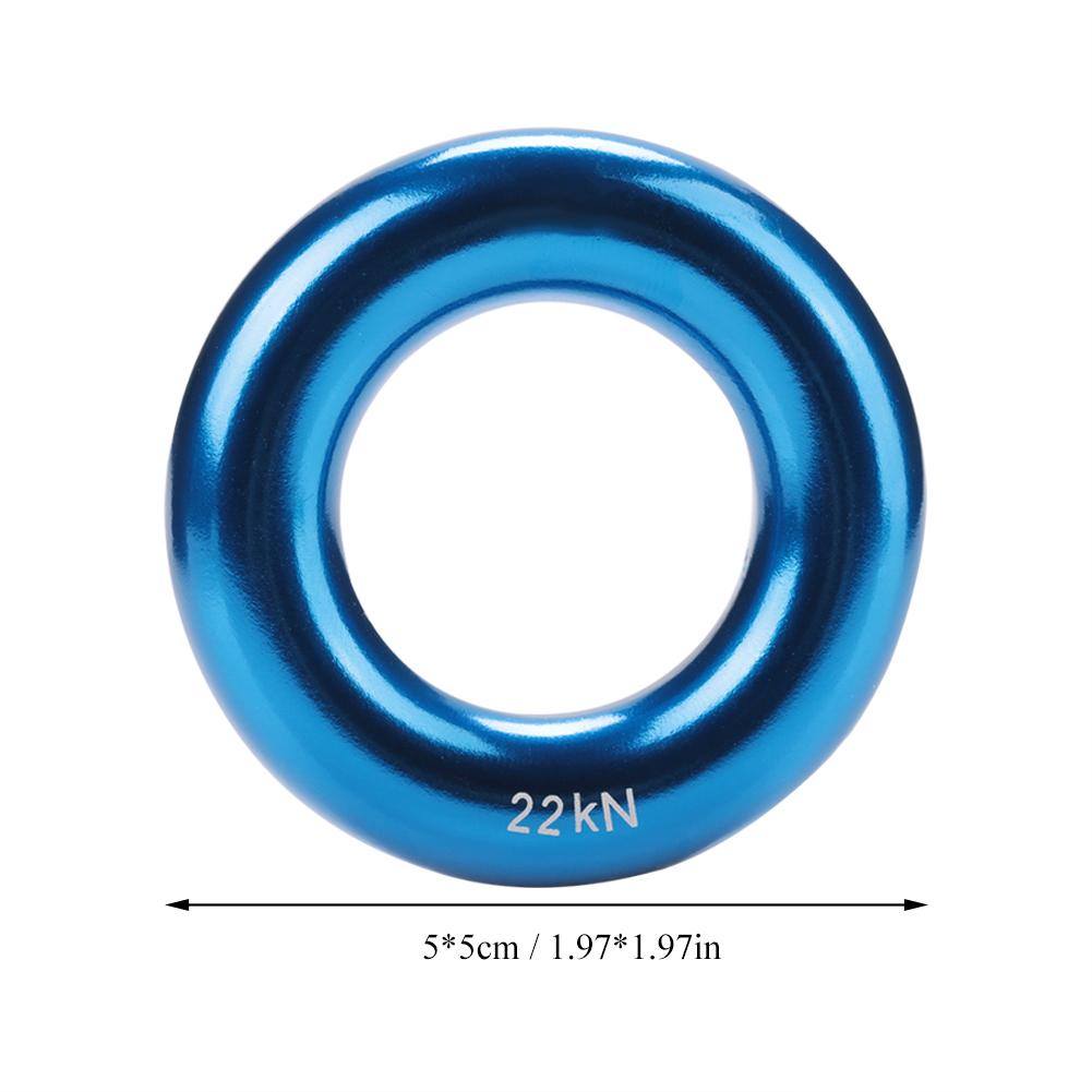 Anello di calata rotondo in alluminio Climb Tensione perfetta Lega di alluminio Anello O(blu)