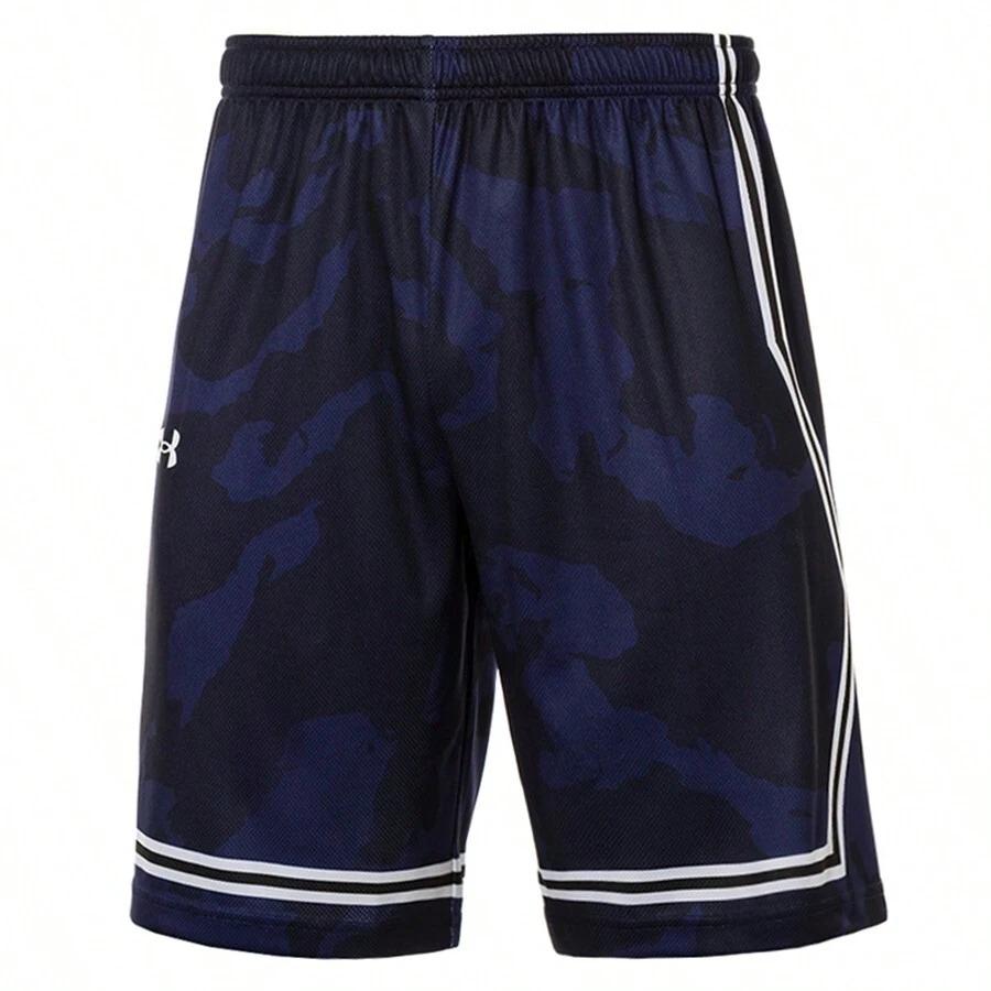Under Armour Loose Fit Mid Rise Lightweight Five Point Sports Shorts Men shorts Dark-Blue 24500210-409