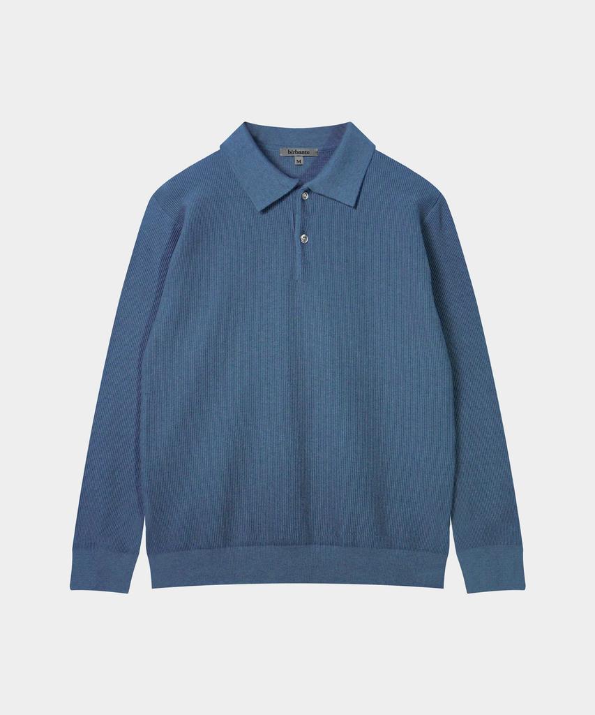 BIRBANTE Comfort Washable Collared Knit - Retro Blue