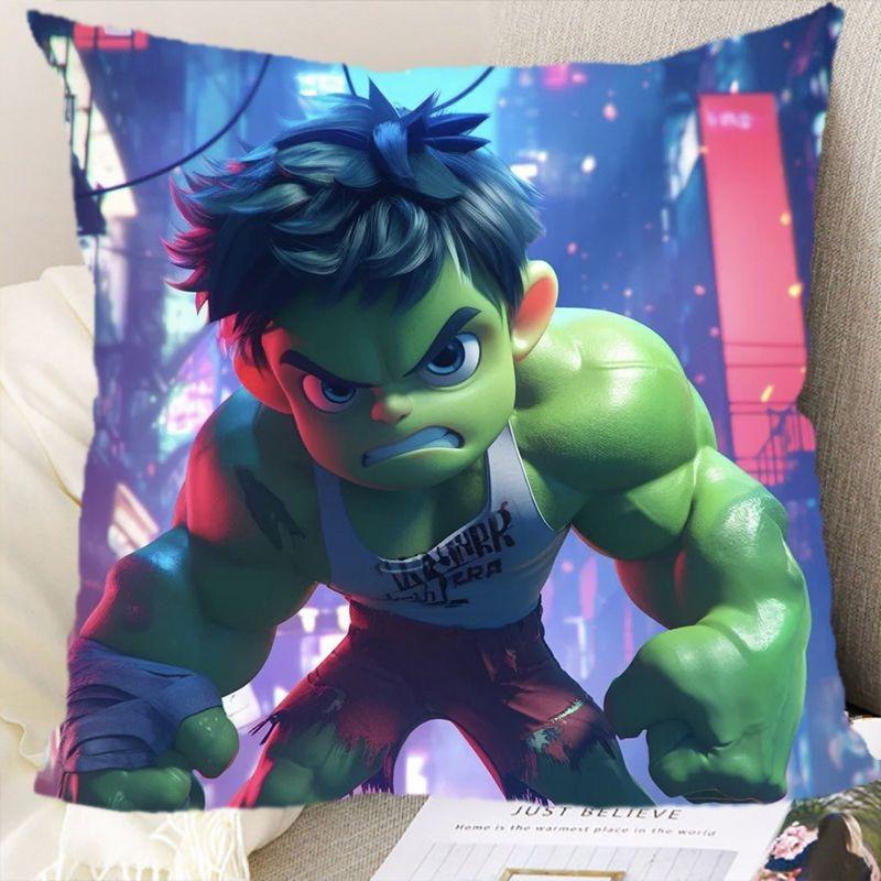 

Q version Marvel superhero pillowcase SpidermanSuitable for sofa car bedroom decorative cushion cover pillow cover 16x16Inch