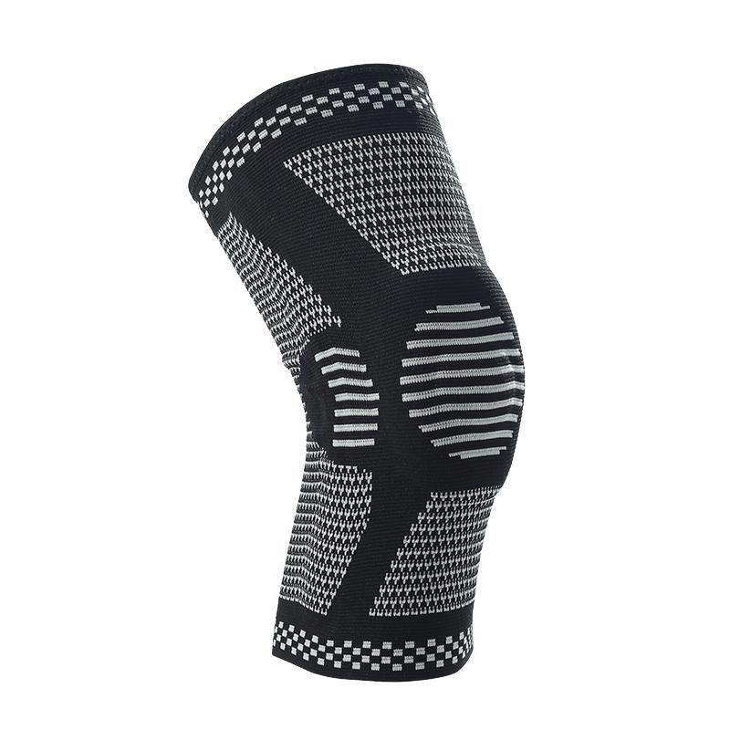1pc Professional Knee Brace With Patella Pad  Side Stabilizers Compression Knee Sleeve For Runner Basketball Weightlifting Gym