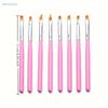 8Pcsset Nail Art Petals Painting Pen Painting Drawing For Manicure Design Gel Brush Nail Art Brush