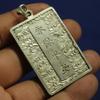 Chinese Old Tibet Silver Carved Kwan-Yin&dragon Statues Amulet Necklace Pendant