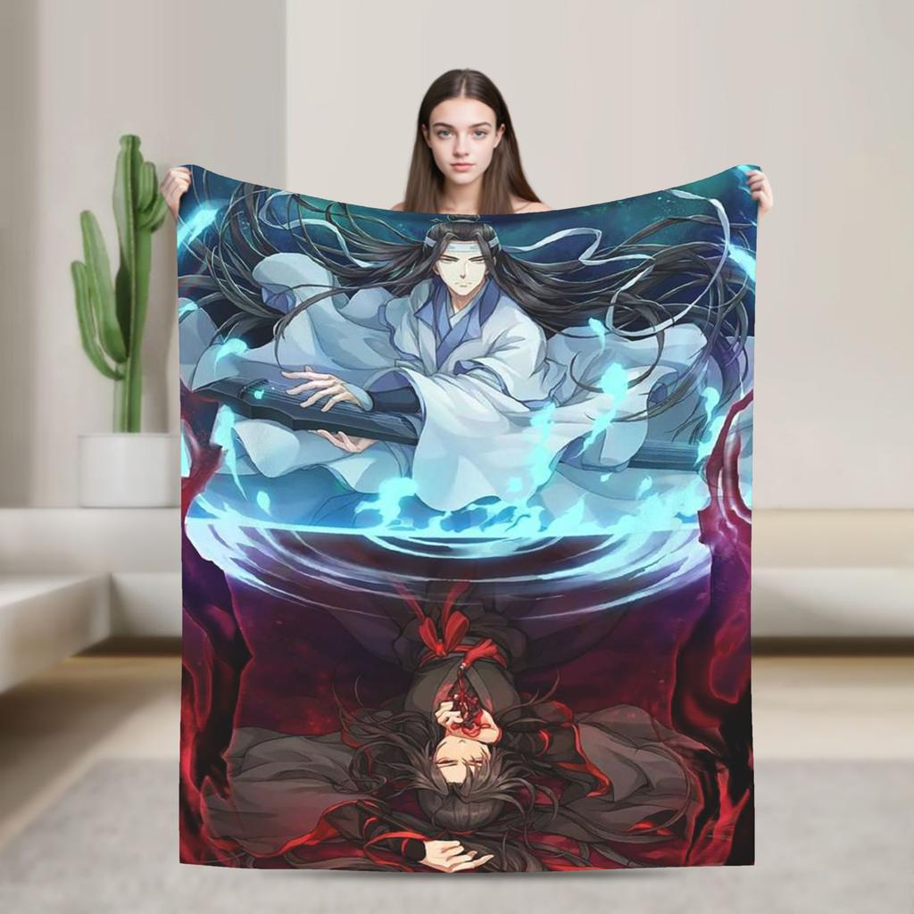 the Untamed Blanket Cute Rabbits Flannel Funny Soft Throw Blanket for Chair Covering Sofa Spring/Autumn