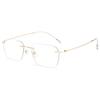 Women Men Titanium Prescription Glasses Frame Rimless Ultralight Customizable Optical Myopia Presbyopia Glasses