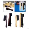2 Pieces Billiard Brush Table Cleaning Kit Accessories Wooden Handle PVC Bristles Lightweight