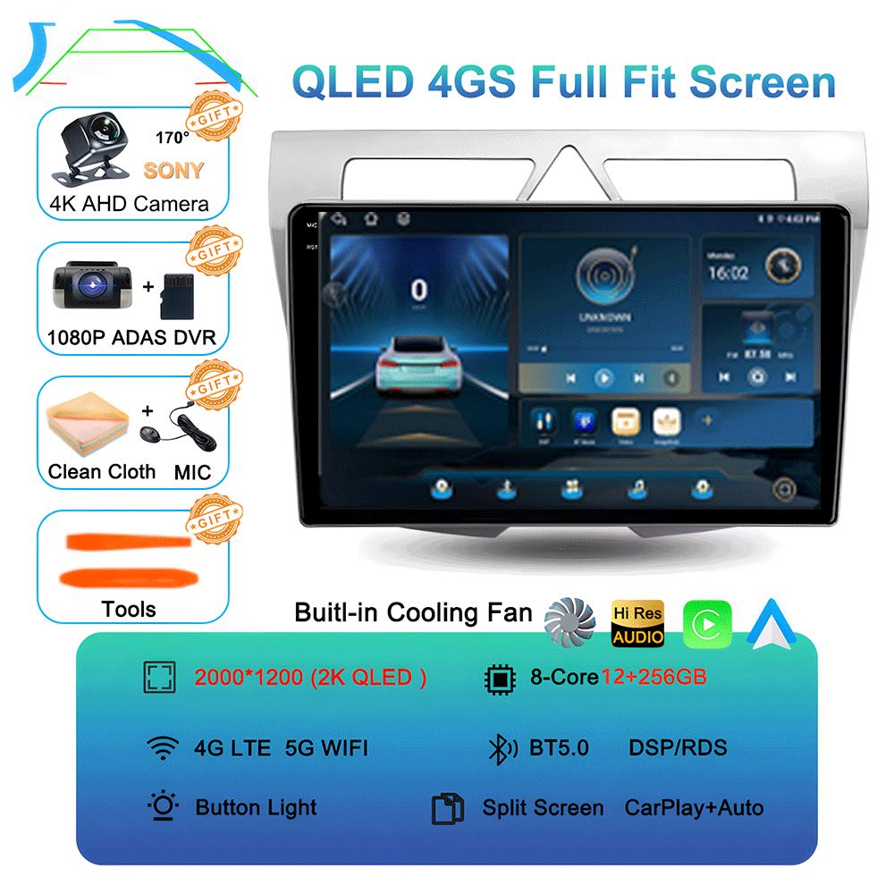 Car Radio Android 14 For Kia Morning Picanto 2007 2008 2009 2010 Navigation Multimedia Player Stereo GPS WiFi+4G Carplay+Auto BT