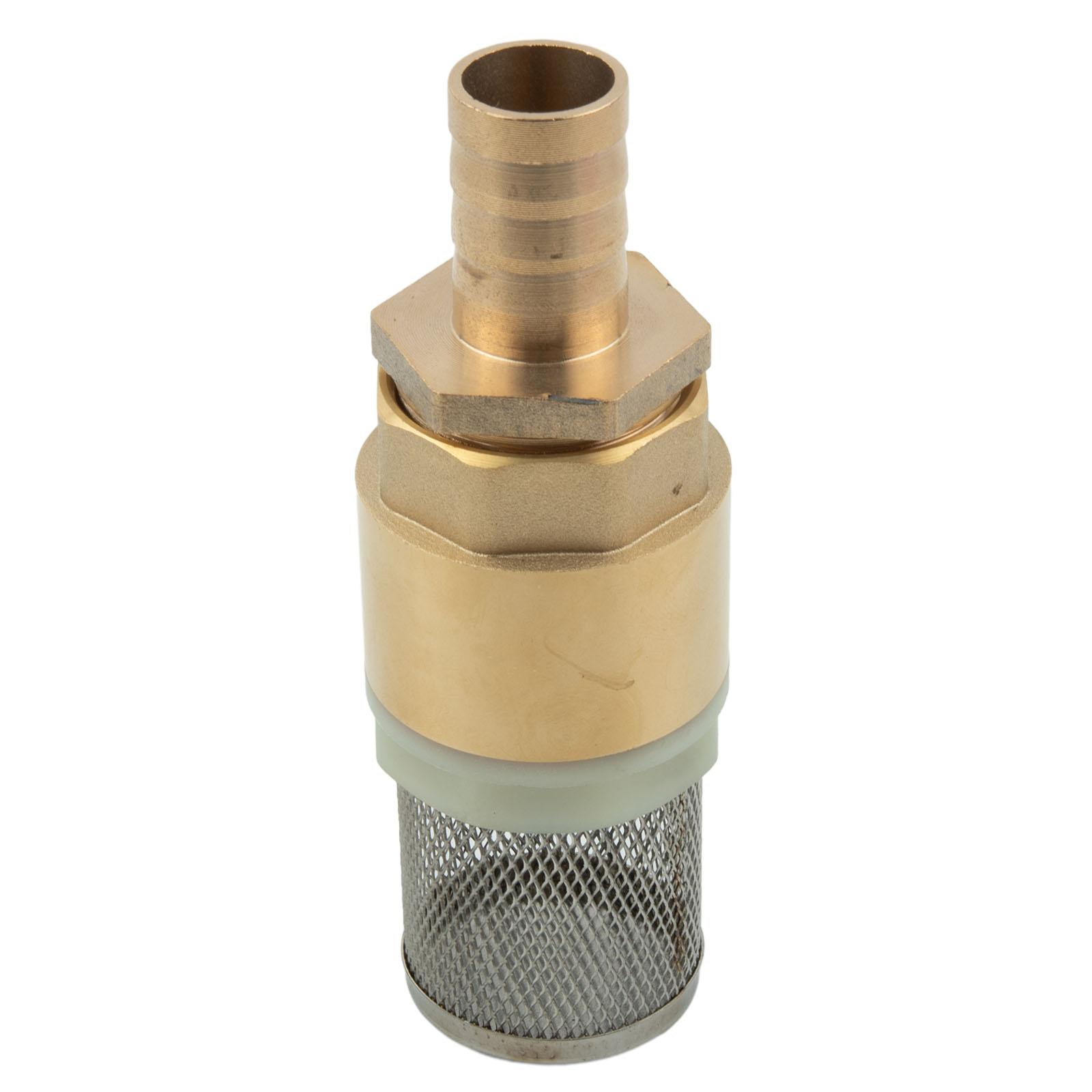 

3/4in 1in Non-Return Valve Suction Strainer Foot Valve Hose Connection 19 25 Mm With Mesh Strainer Filter Bottom Valve Foot 3percent4inch valves