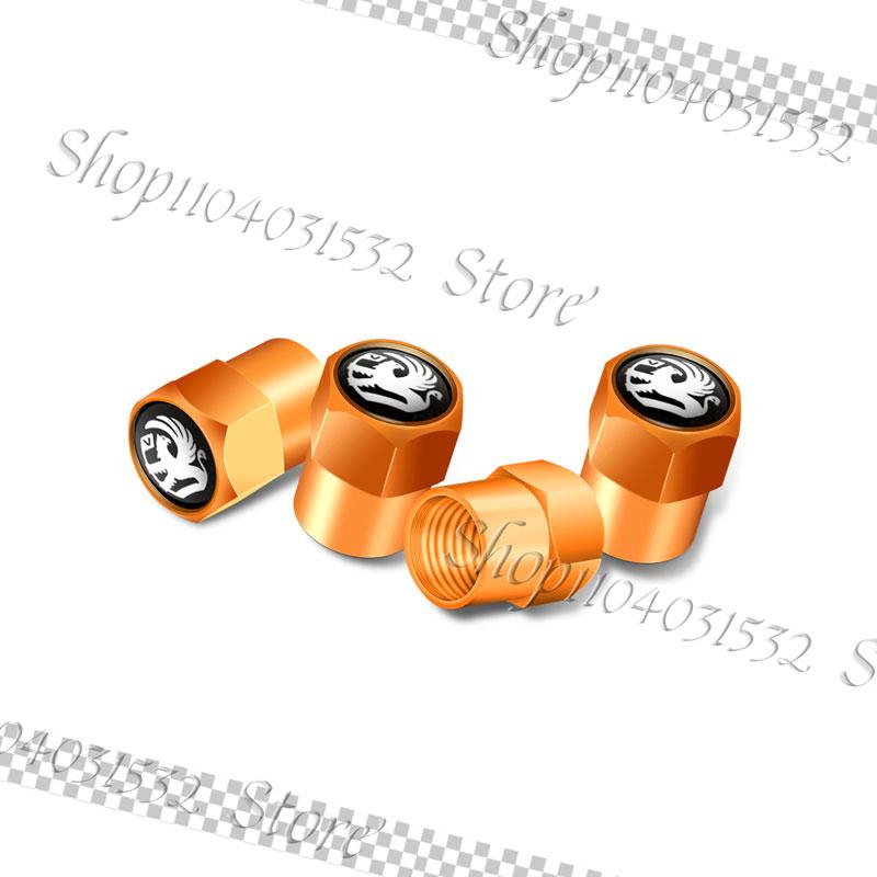4Pcs Metal Car Styling Tire Valve Caps Tyre Wheel Stem Air Valve Cover For Vauxhall Astra H J G Vectra C Insignia Zafira Corsa