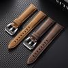 18mm 20mm 22mm 24mm High Quality Cowhide Watchband Soft Material Watch Band Wrist Strap with Silver Stainless Steel Buckle