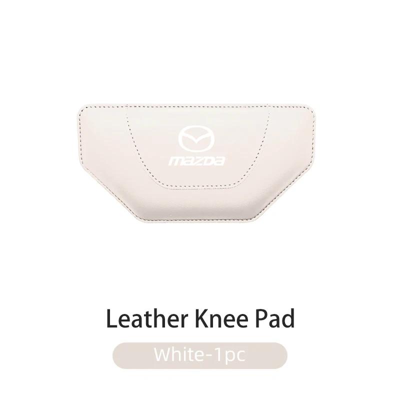 2025 Hot Leather Car Knee Leg Protective Pad Foot Armrest Cushion For Mazda 6 3 CX5 5 2 323 CX7 Demio Atenza Axela MX30 CX30 MX5