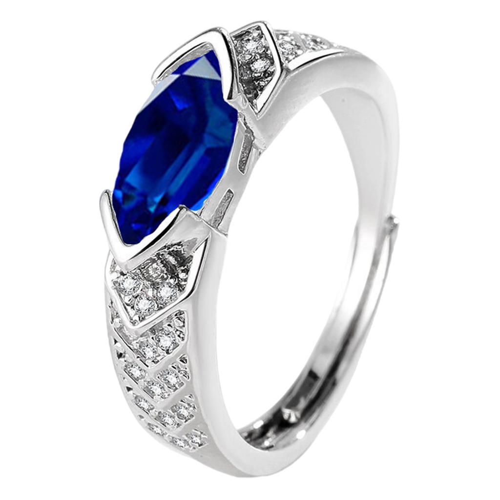 Adjustable Moissanites Diamonds Rings Decoration for Trendy Women Promoting Elegant Styles and Healthy Mood Wear