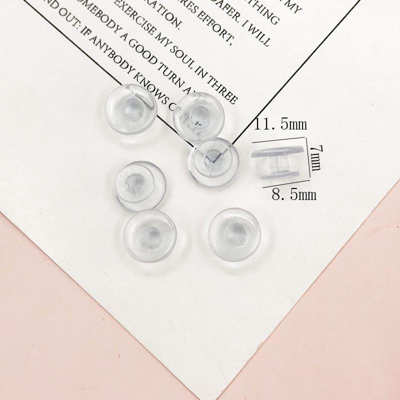 I-shaped Transparent Plastic Shoe Buckle with Letter Design for Garden Shoes