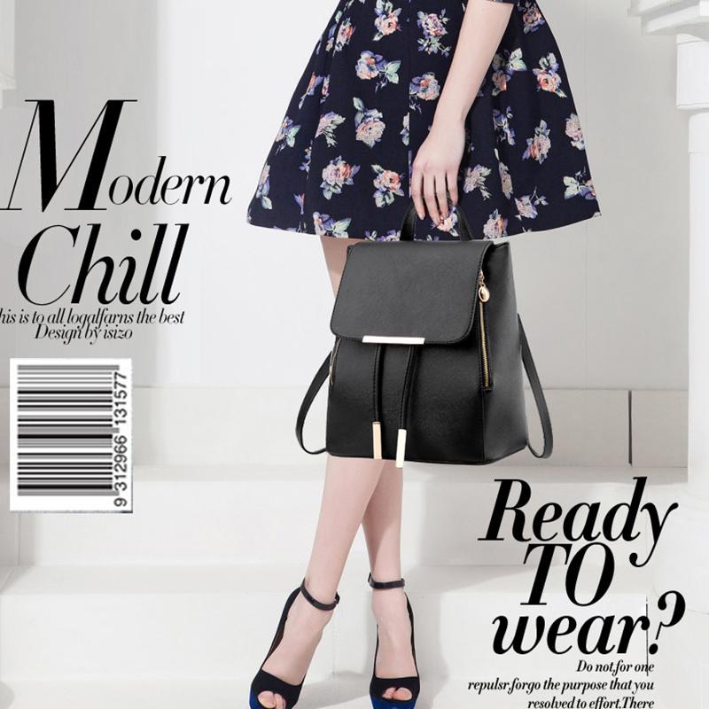 Damenrucksack PU-Leder Schwarz/Beige/Schwarz+Weiß/Schwarz +Rosa/Himmelblau/Blau/Dunkelblau/Lila/Burgund/Rosa/Rosa/Grün