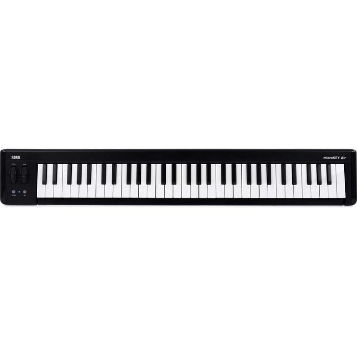 Controlador Teclado MIDI Sem Fio KORG microKEY2 Air de 61 Teclas (Preto)