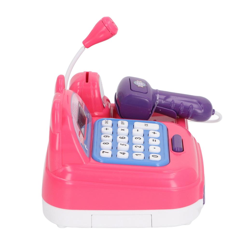Children Play Cash Register Toy Fun Supermarket Checkout Toy with Microphone Sounds for Boys Girls Toddlers