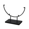 Elegant Round Metal Display Stand for Showcasing Pictures and Decors Items Stained Glass Decorative Art Base Organizers