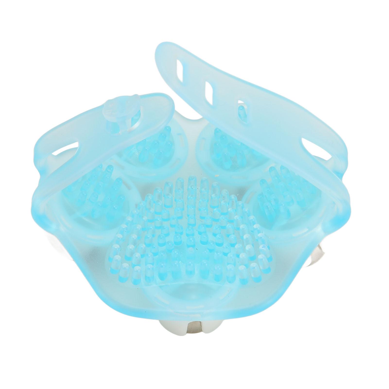 

Ручной роликовый массажер с 5 бусинами, вращающийся на 360 градусов, ручной роликовый массажер для женщин, домашний розовый синий