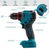 3 in 1 Brushless Electric Screwdriver Drill Cordless Power Tools Household Maintenance Repair Power Drill for Makita Battery