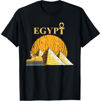 Egipt Faraon Starożytna Egipska Piramida Sfinks T-Shirt