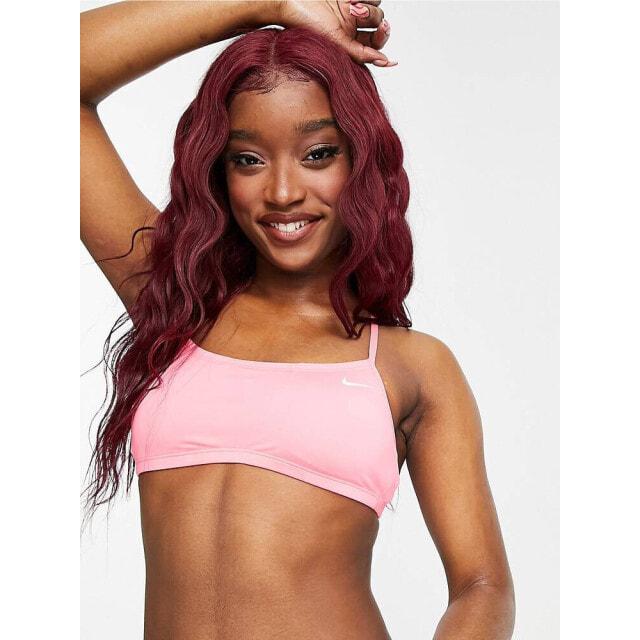 

Розовый лиф бикини со спиной-борцовкой Nike Swiming
