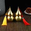 Brass Gourd Feng Shui Ornament With Tassel Feng Shui Decorative Collectible For Prosperity And Longevity Home Office Desk Decor