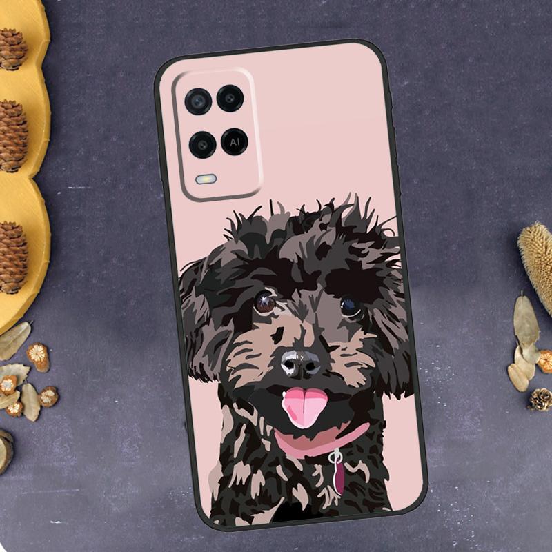 Poodle Dog Phone Case For Oppo A78 A38 A58 A74 A15 A80 A60 A40 A94 A54 A98 A18 A16 A76 A96 A17 A77 A57S