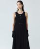 Nigaennikol String Cargo Detail Dress_Black