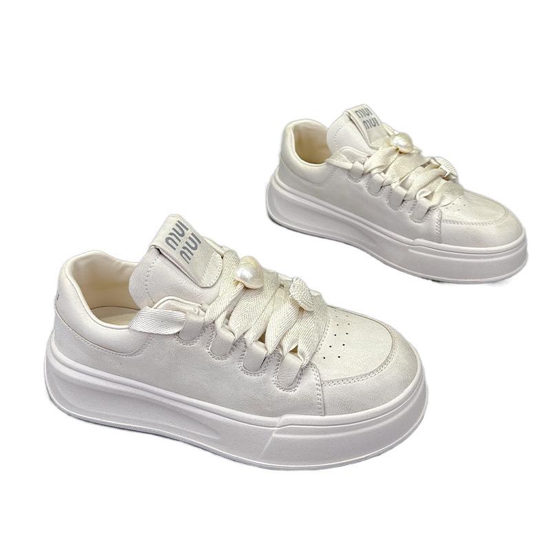 Thick-soled Heightening Casual Shoes, New Isn't Trendy Board Shoes, Muffin Bread Shoes