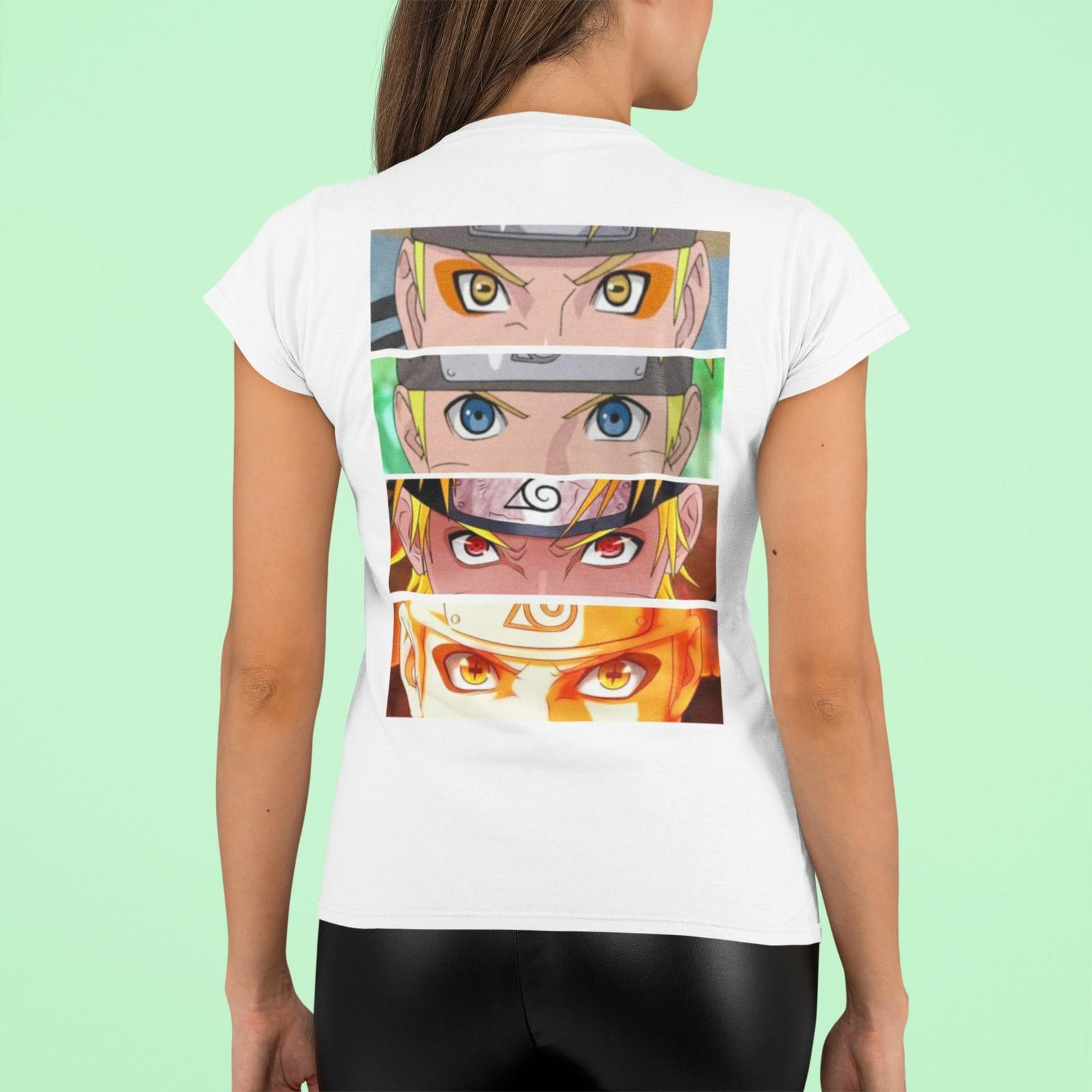Naruto Shippuden Various Eyes Sasuke Women s Organic Cotton T-Shirt Mens Womens Tees Top S-XXXL 3XL