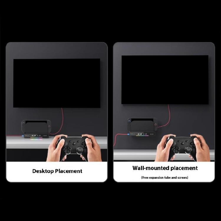 Enhances Cooling Dock with Double Fan System Multifunctional Wall Mountable Stable Brackets Game Spare Part for switch2