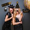 36pcs Happy Birthday Party Photo Booth Props Shimmer Powder Funny Glasses Lips Hat DIY Photo Shoot Prop Photobooth Accessories