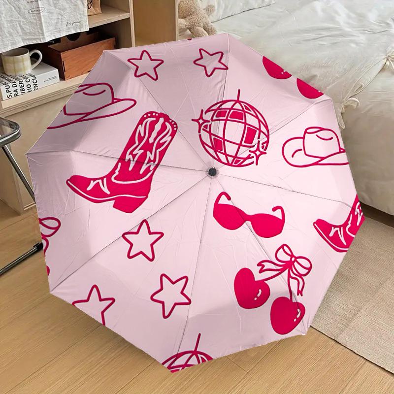1pc Cowgirl Automatic Open/Close Umbrella, Formal Events - Ideal Gift for Family or Friends, Outdoor Accessory yy251211221