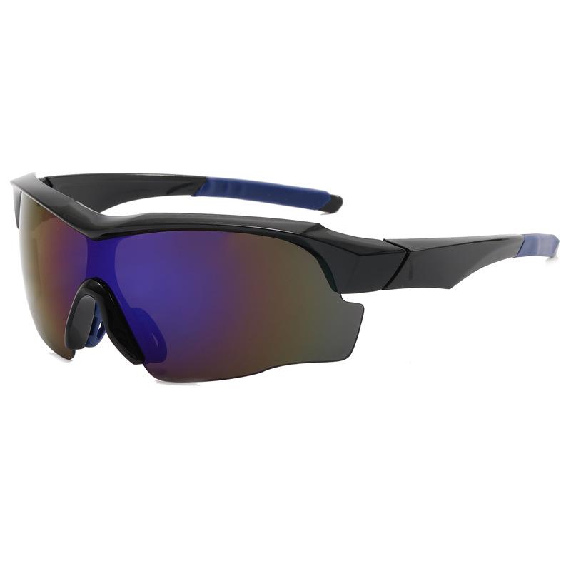 Colorful Windproof Cycling Sunglasses: Large Frame for Men and Women